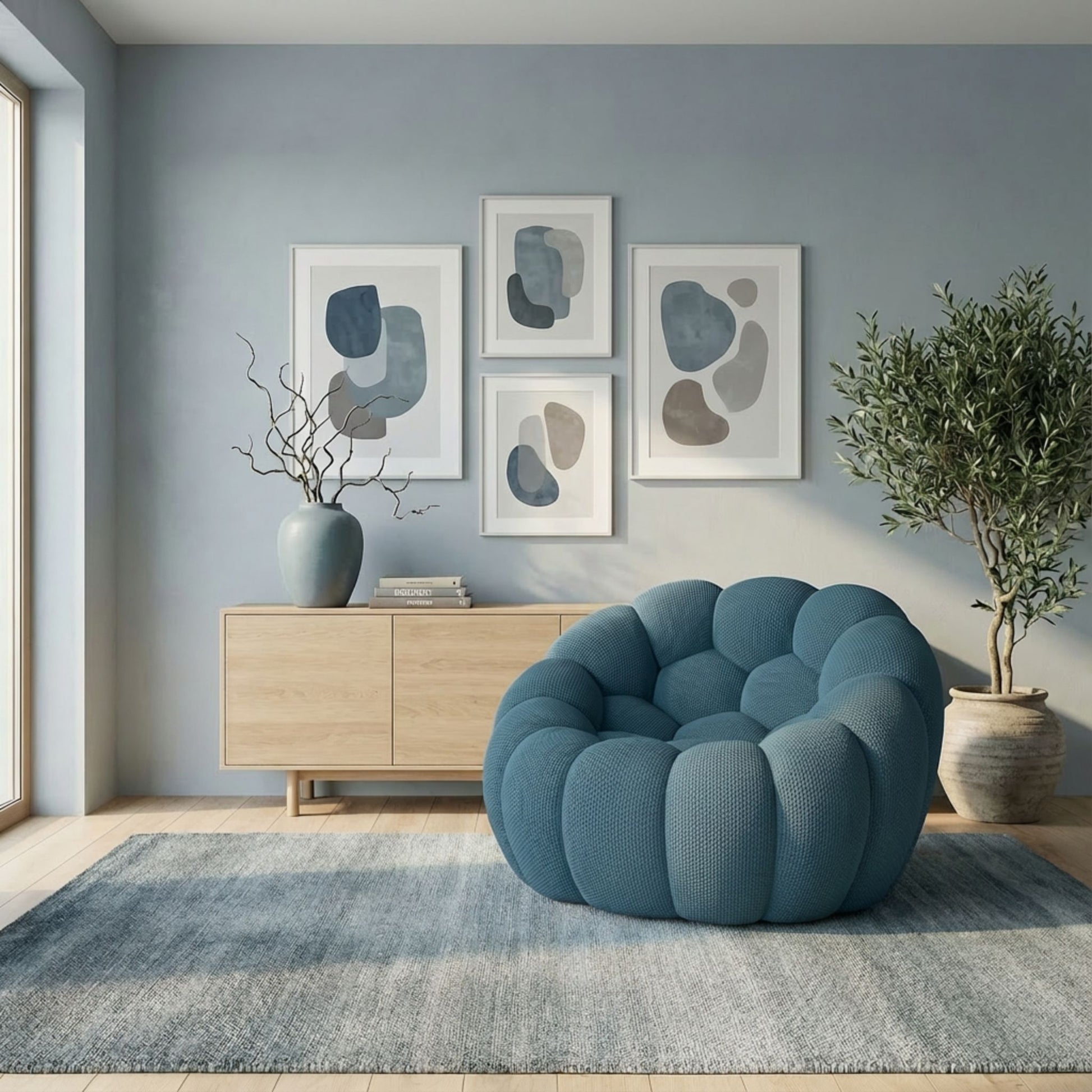 LUNÉO Bubble Siège Turquoise — vue 2 — Homayla