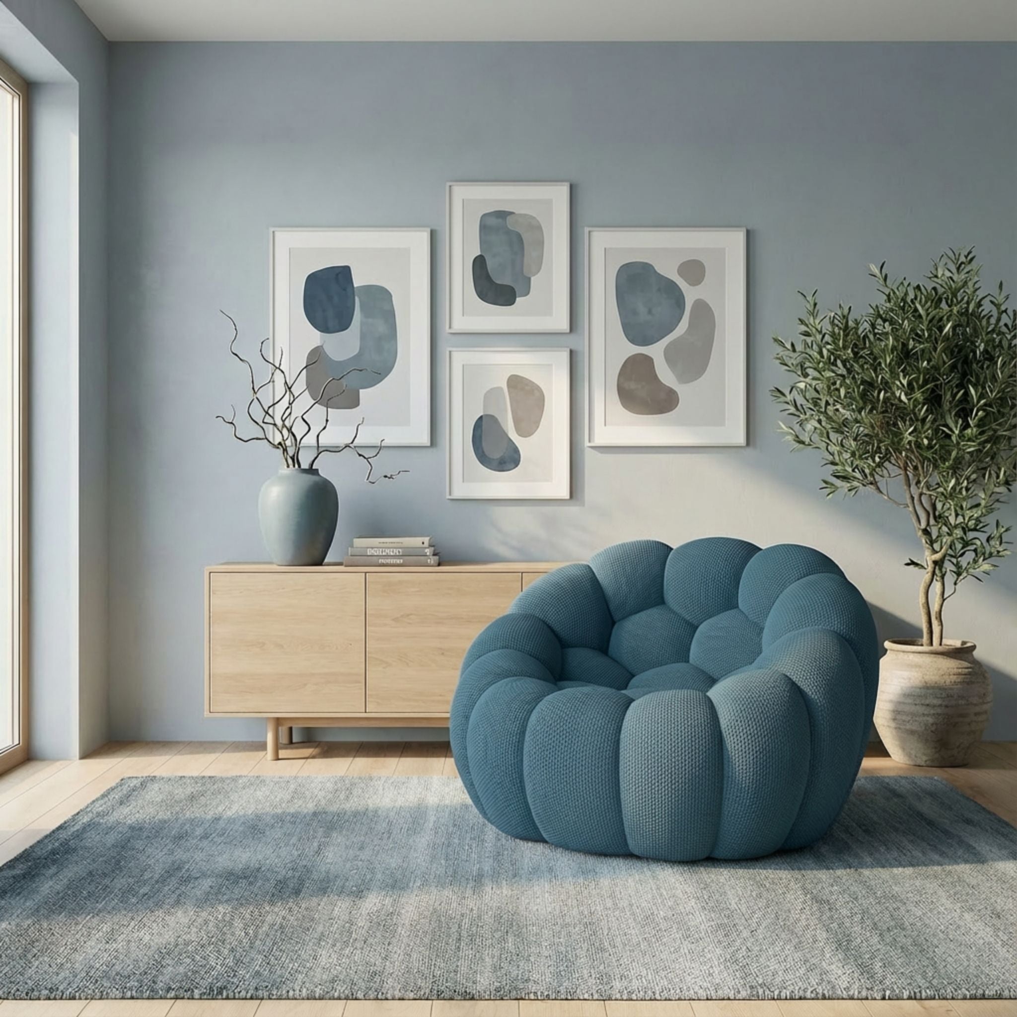 LUNÉO Bubble Siège Turquoise — vue 2 — Homayla