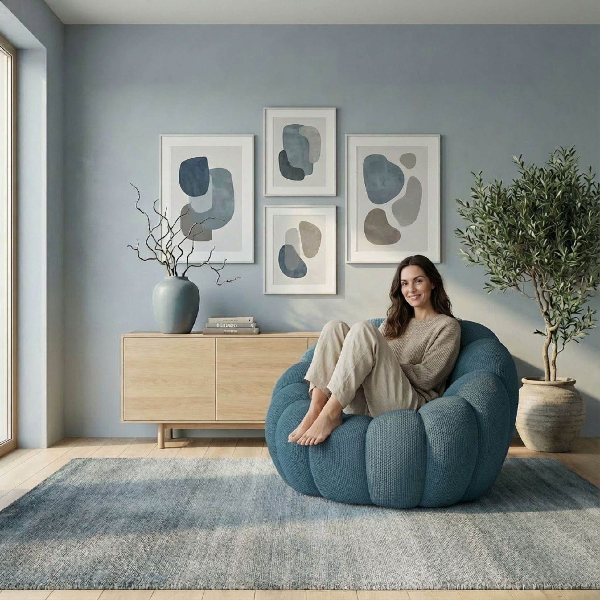 LUNÉO Bubble Siège Turquoise — vue 5 — Homayla