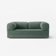 MOVIO Sofa Taupe — canapé tissu côtelé 200 cm, design minimaliste — Homayla