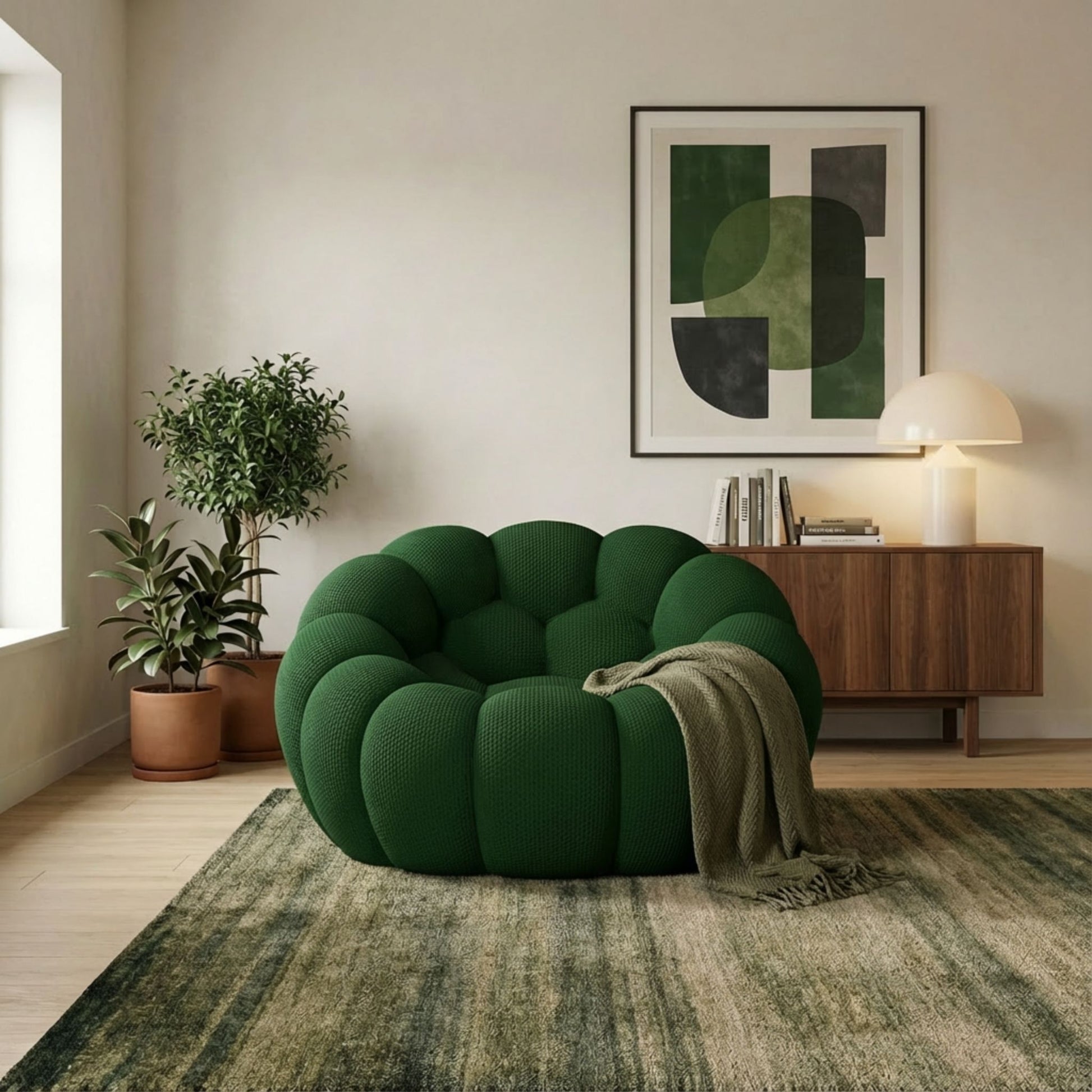 LUNÉO Bubble Siège Vert — vue 2 — Homayla