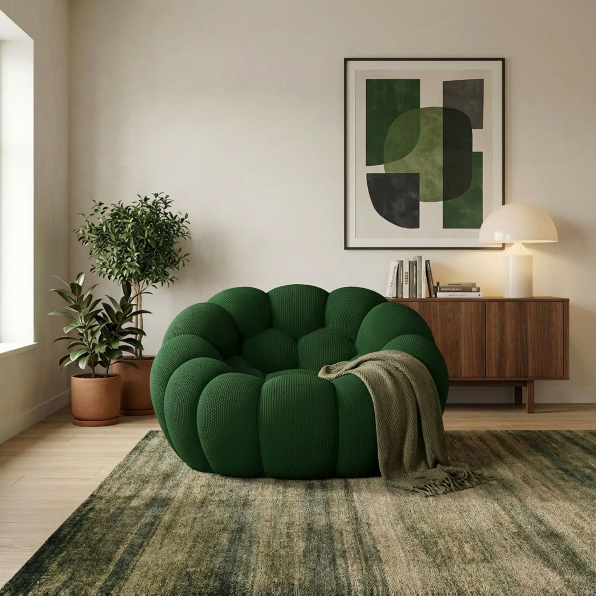 LUNÉO Bubble Siège Vert — vue 2 — Homayla