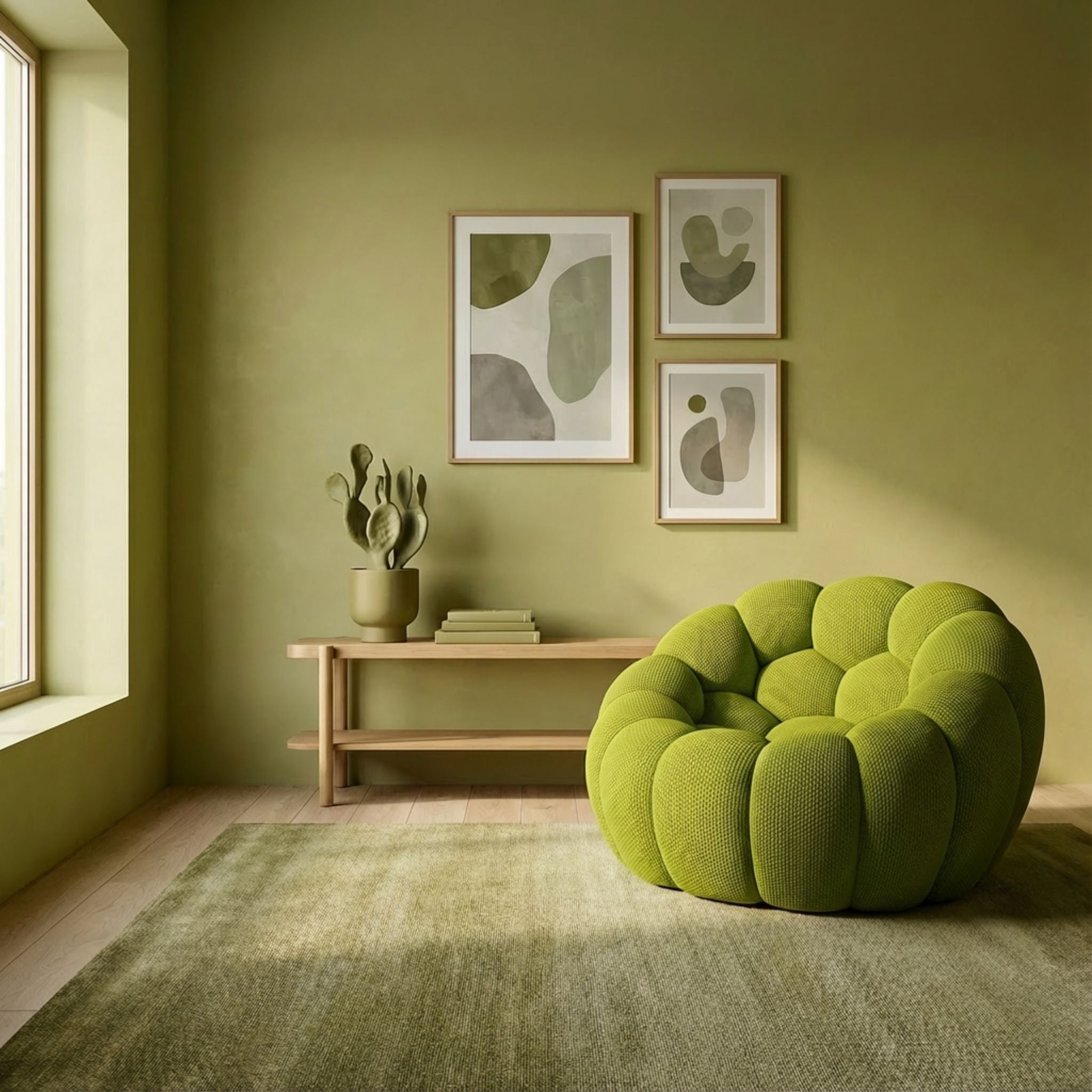 LUNÉO Bubble Siège Vert foret — vue 2 — Homayla