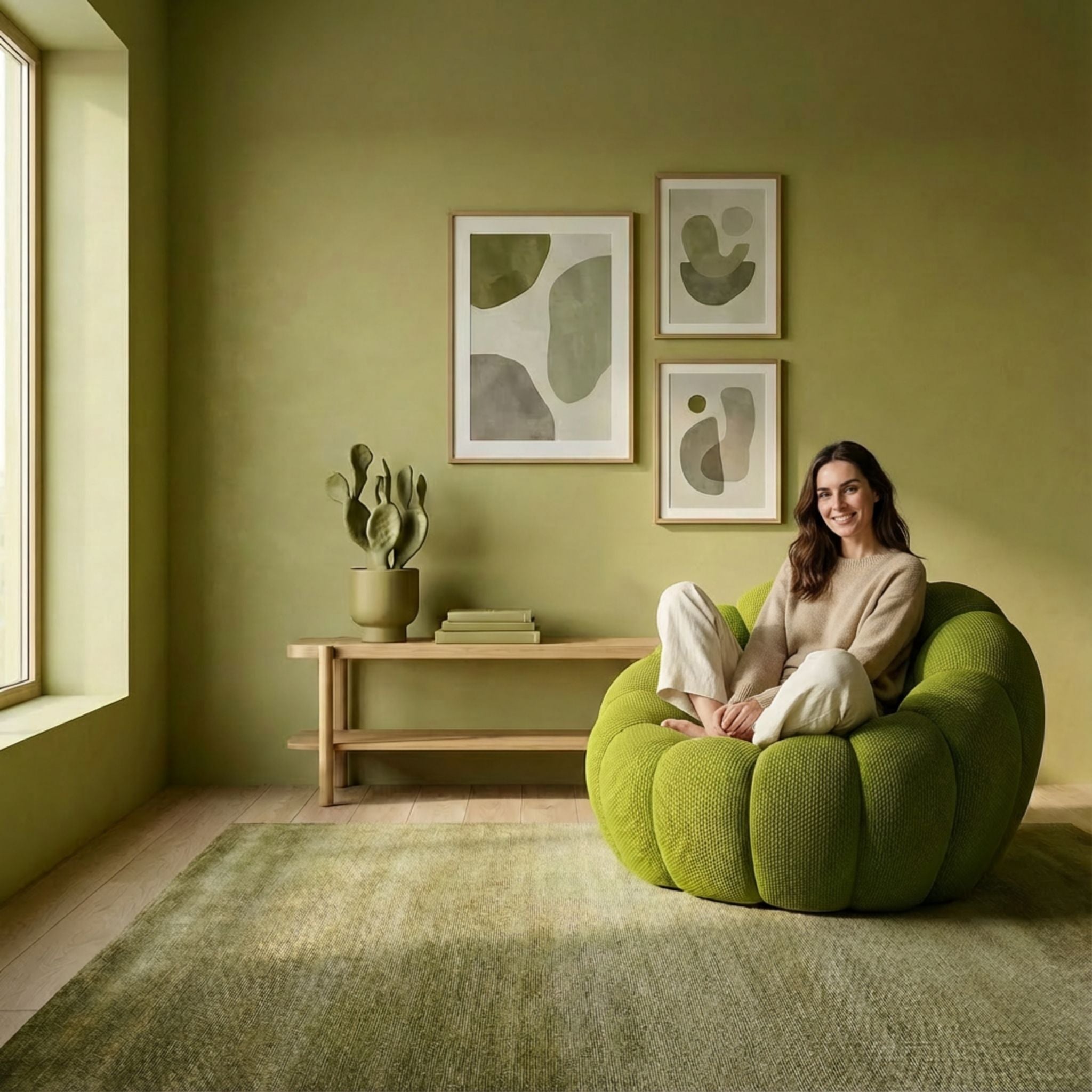 LUNÉO Bubble Siège Vert foret — vue 5 — Homayla