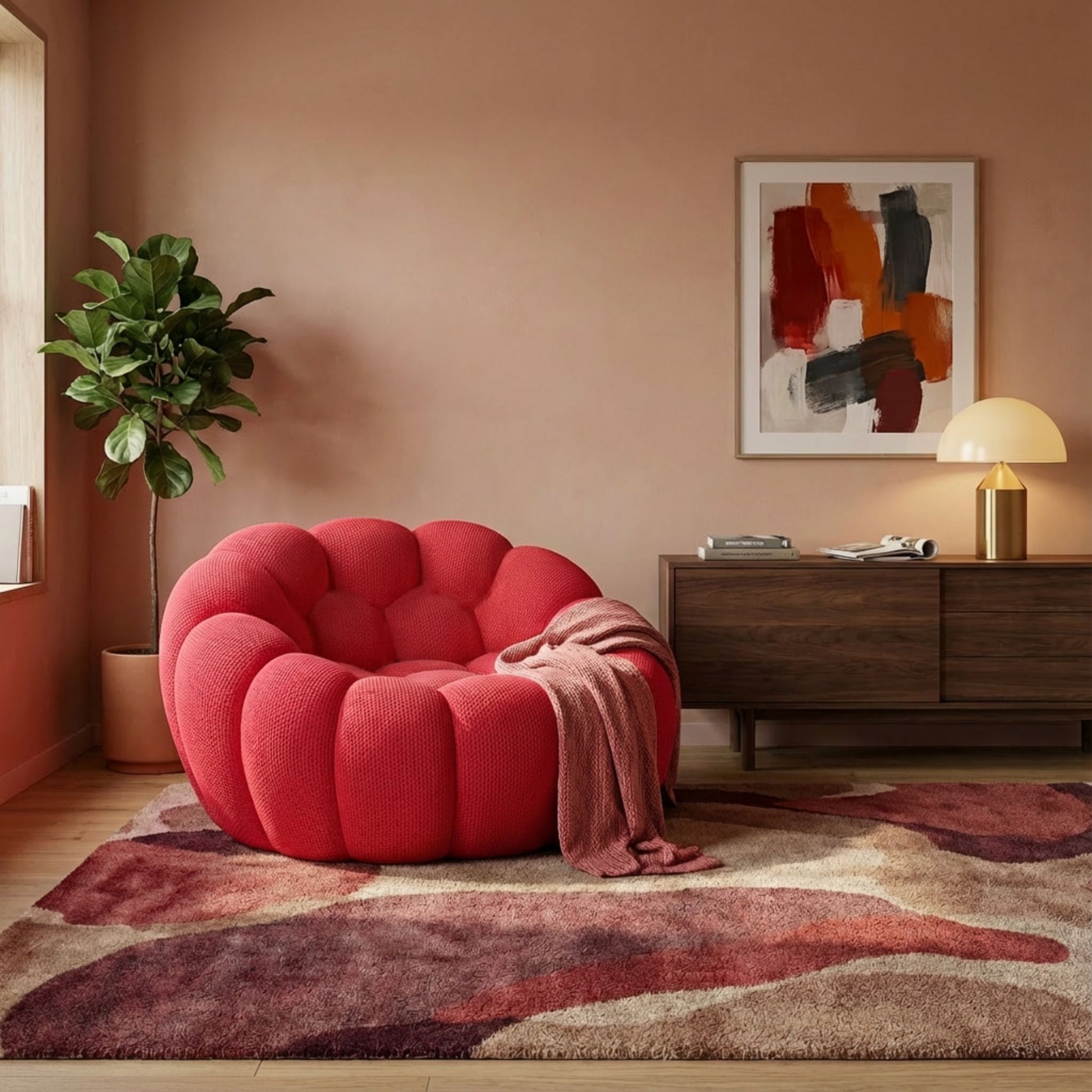 LUNÉO Bubble Siège Rouge — vue 6 — Homayla