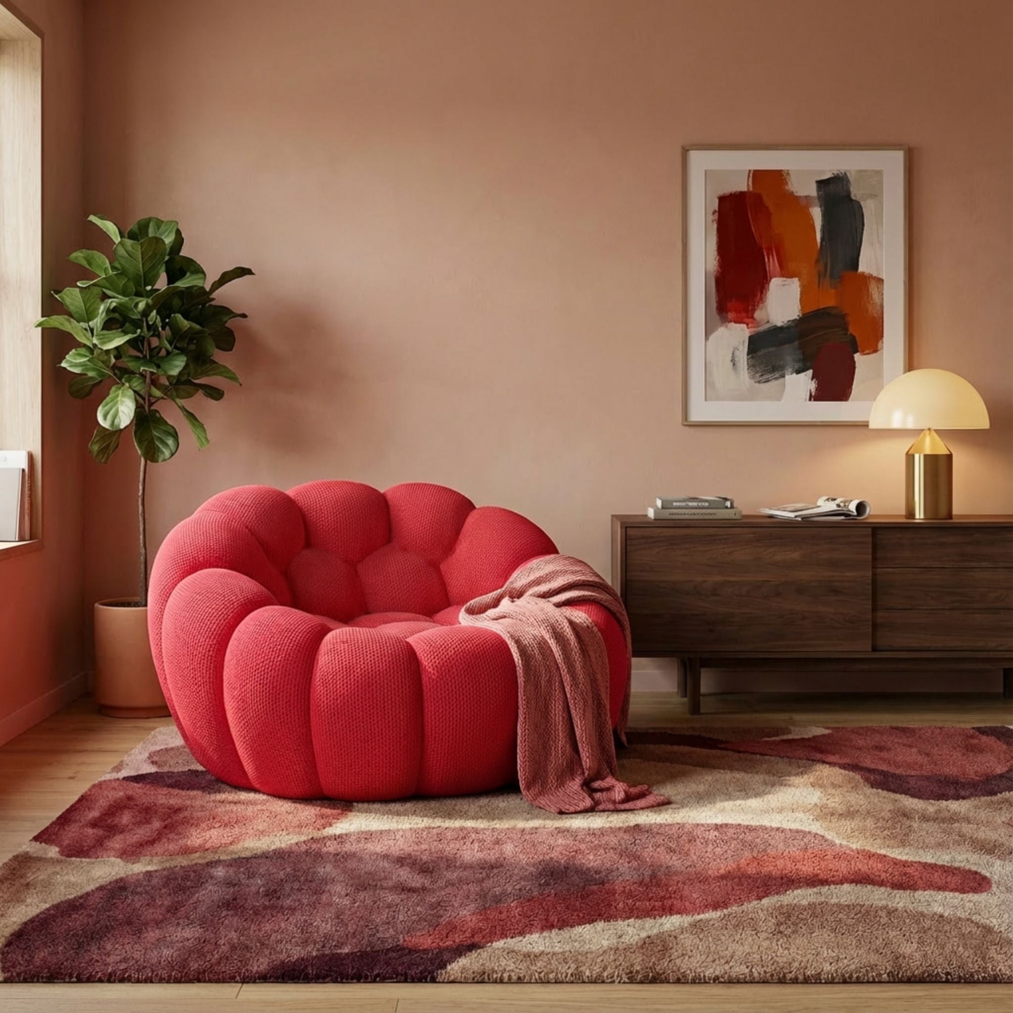 LUNÉO Bubble Siège Rouge — vue 6 — Homayla