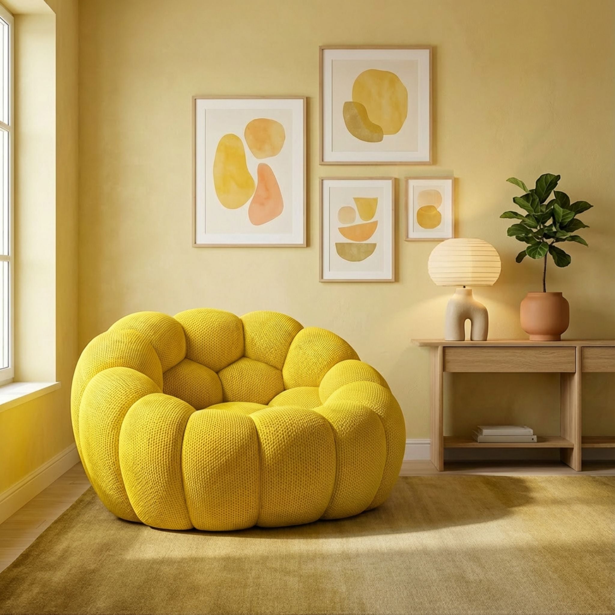 LUNÉO Bubble Siège Jaune — vue 2 — Homayla