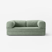 MOVIO Sofa Vert clair — canapé tissu côtelé 200 cm, design minimaliste — Homayla