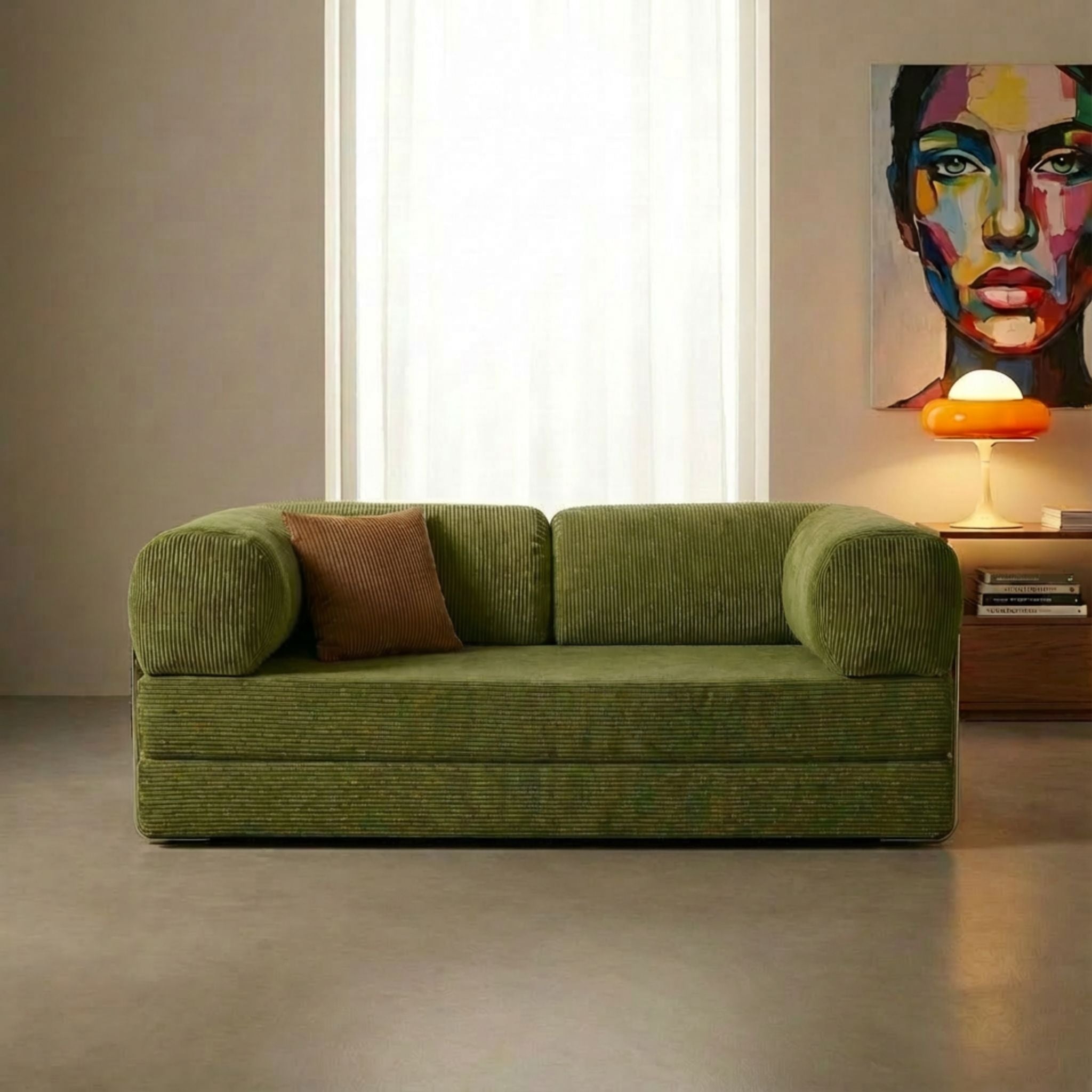 MOVIO Sofa Caquis — vue 2 — Homayla