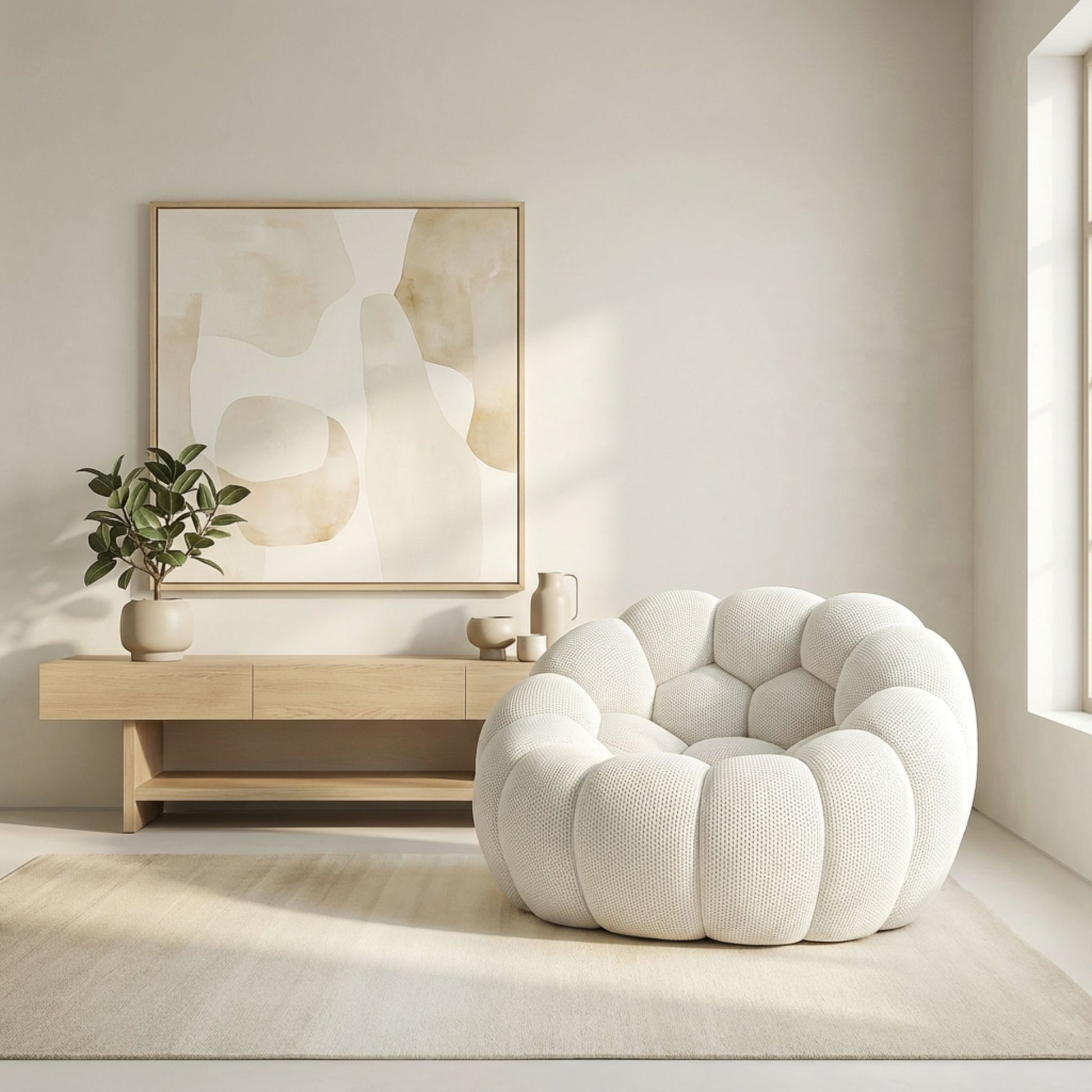 LUNÉO Bubble Siège Blanc — vue 2 — Homayla