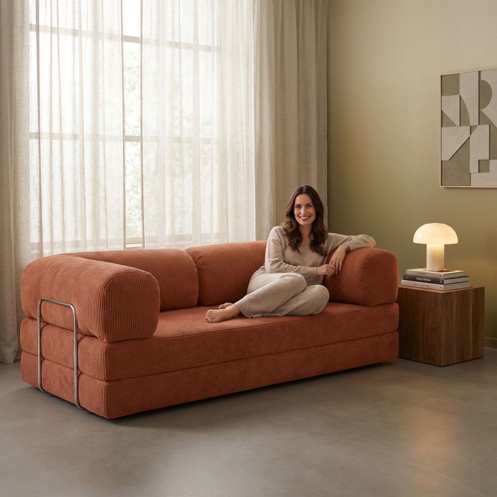 MOVIO Sofa Saumon — vue 7 — Homayla