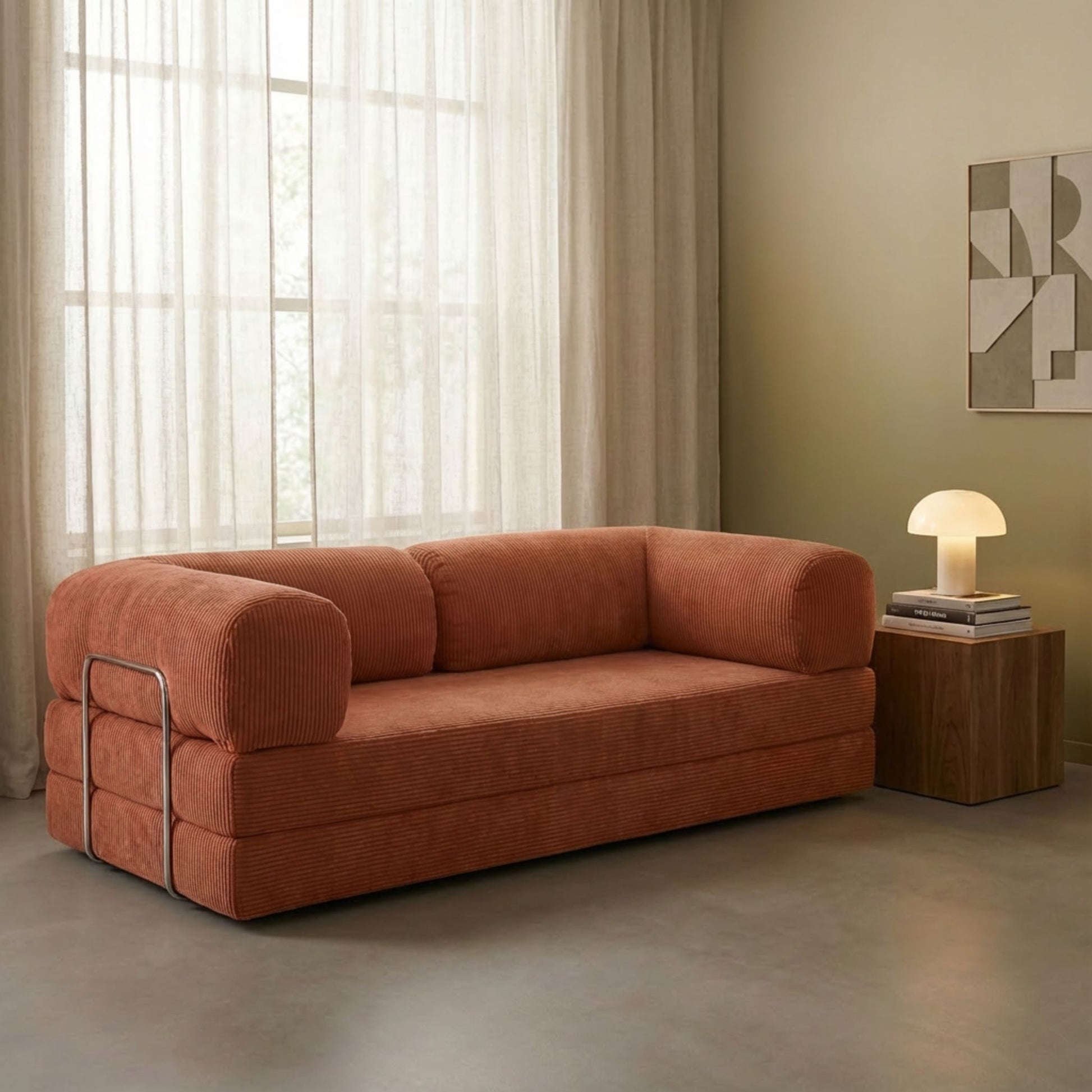 MOVIO Sofa Saumon — vue 2 — Homayla