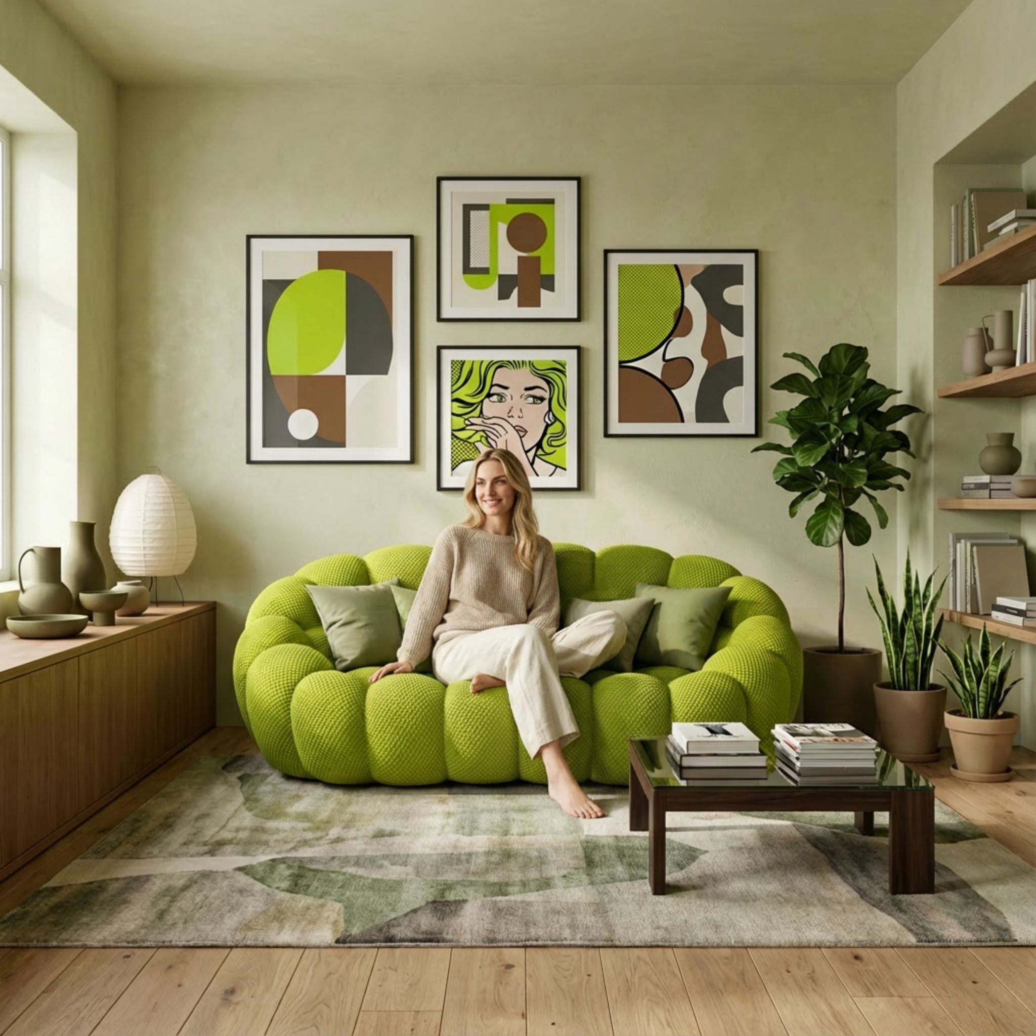 LUNÉO Bubble Vert foret — vue 6 — Homayla