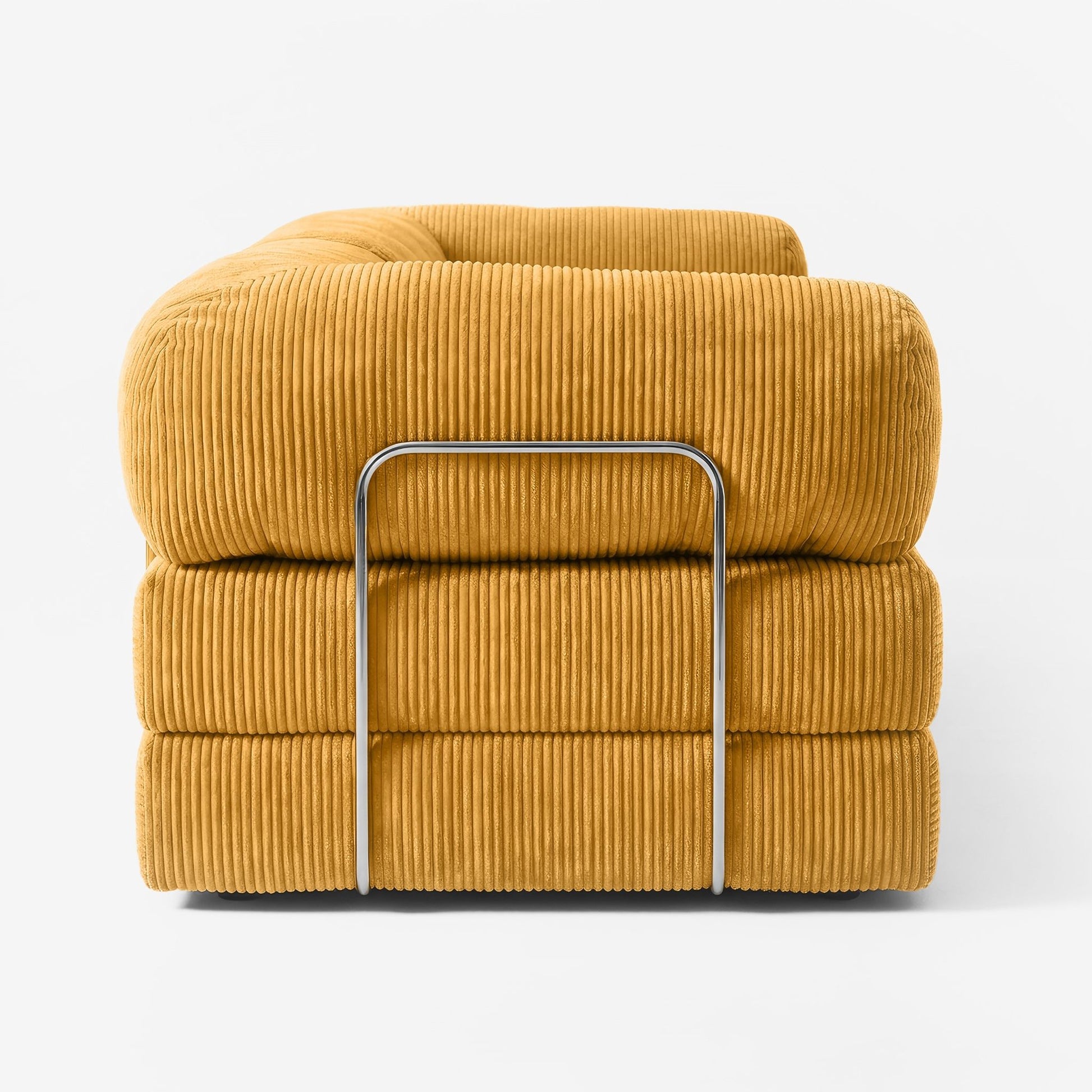 MOVIO Sofa Marron Claire — vue 3 — Homayla