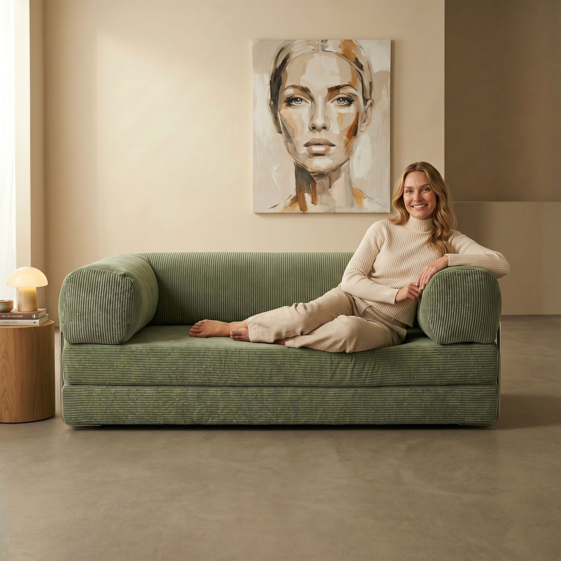 MOVIO Sofa Vert clair — vue 9 — Homayla